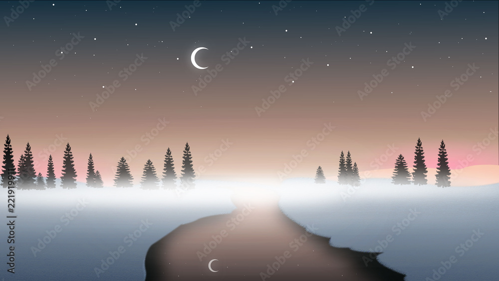 A cold night A cold night
