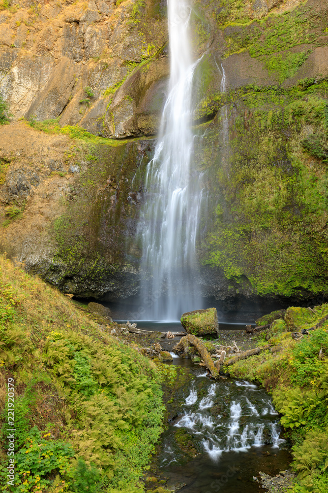 Multnomah Falls in the Columbia River Gorge near Portland Multnomah Falls in the Columbia River Gorge near Portland