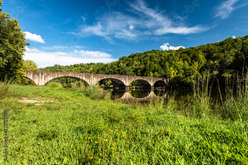 Gatliff Bridge in the Cumberland Falls State Park in Corbin Kentucky photo