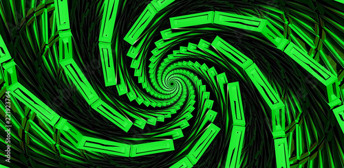 swirl abstract colorful background green dmt trippy concept