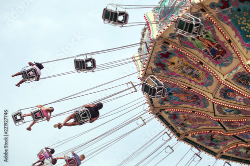 Fair Swing ride with kids