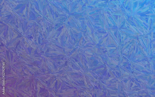 Blue and purple Impasto with long brush strokes background illustration.