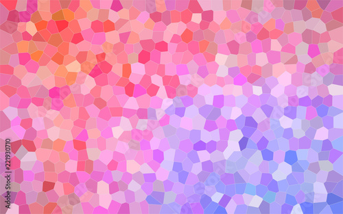 Abstract illustration of pink and light purple bright Small Hexagon background, digitally generated.