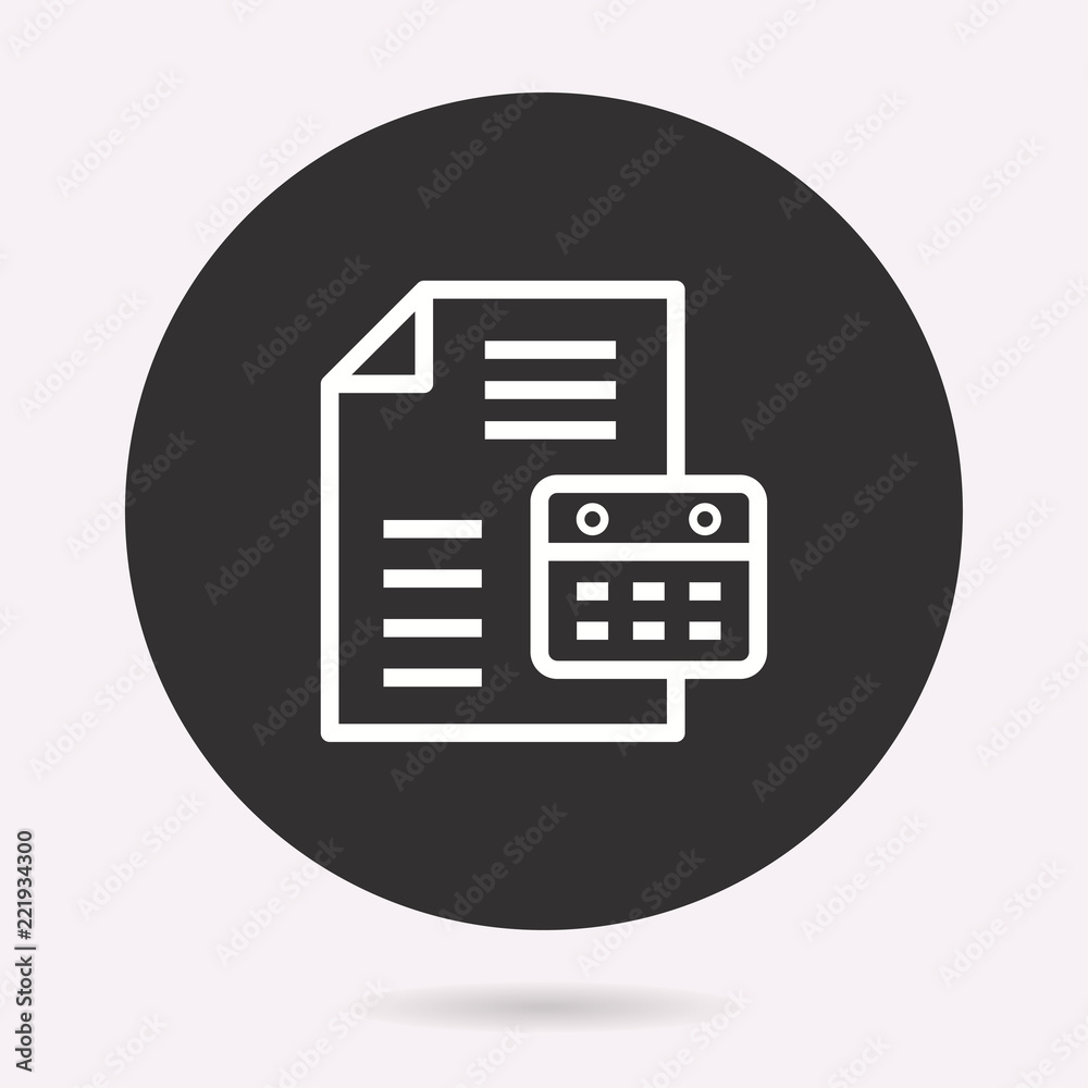 Business report - vector icon. Illustration isolated. Simple pictogram. Business report - vector icon. Illustration isolated. Simple pictogram.