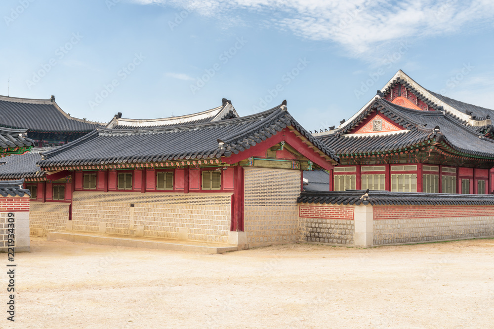 Gyeongbokgung Palace at Seoul in South Korea