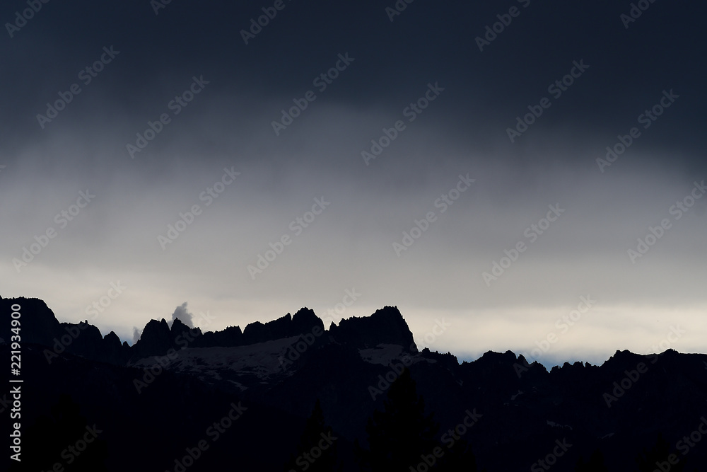 Rugged Mountain Silhouette