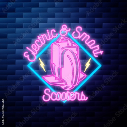 Vintage Smart Self Balancing Electric Scooter emblem