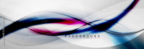 Smooth flowing wave motion concept background
