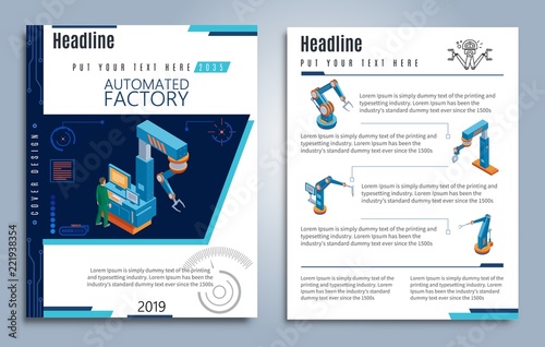 Isometric Automated Factory Brochures