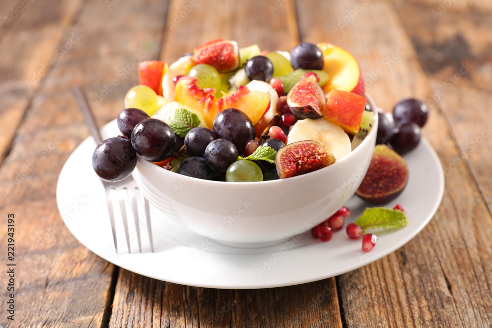 bowl with mixed fruits bowl with mixed fruits
