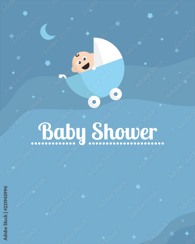 Baby Shower Invitation Card Template