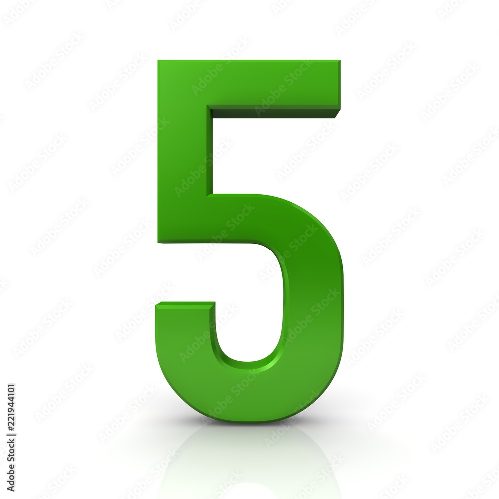 5 five number sign symbol icon 3d green isolated first render graphic 5 five number sign symbol icon 3d green isolated first render graphic