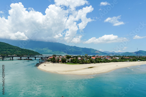 The famous scenic seaside village of Lang Co in Central Vietnam