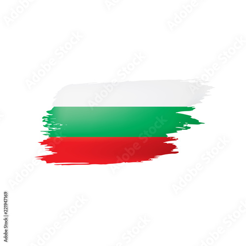 Bulgaria flag  vector illustration on a white background