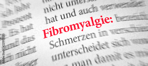 Wörterbuch mit dem Begriff Fibromyalgie photo