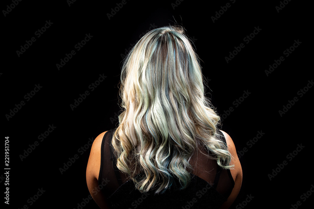 Fototapeta premium Tiffany color hairs