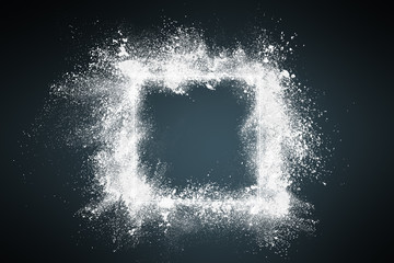 Abstract dust explosion frame background