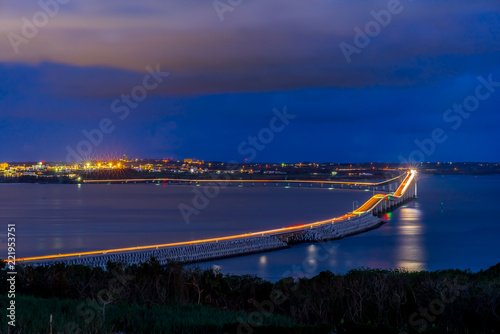 伊良部大橋夜景 photo