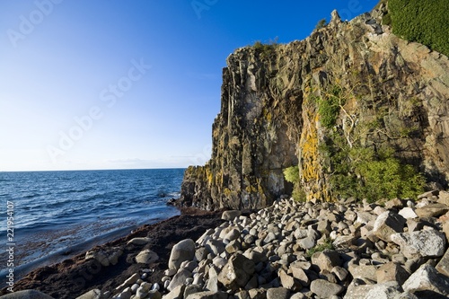 Sheer cliffs of the norther...