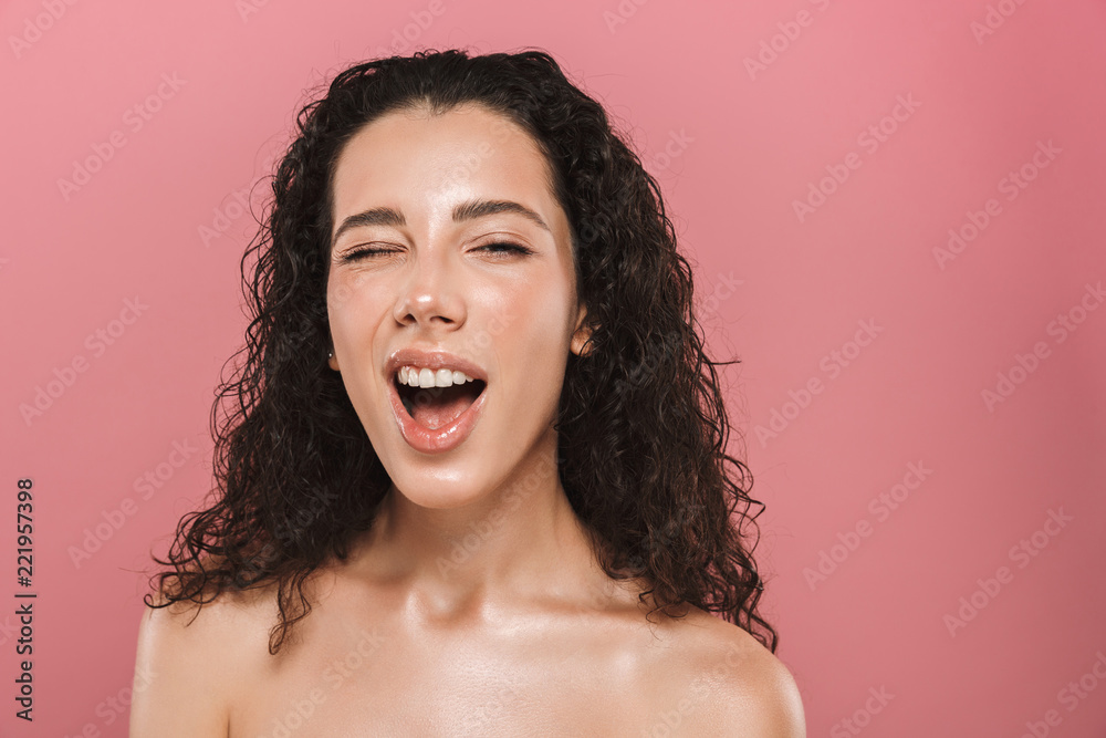 Beauty portrait of a seductive young topless woman Beauty portrait of a seductive young topless woman
