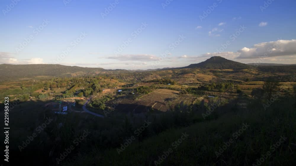 landscape of mountain view above with movement cloudy sky located north east of Thailand at petchaboon province landscape of mountain view above with movement cloudy sky located north east of Thailand at petchaboon province