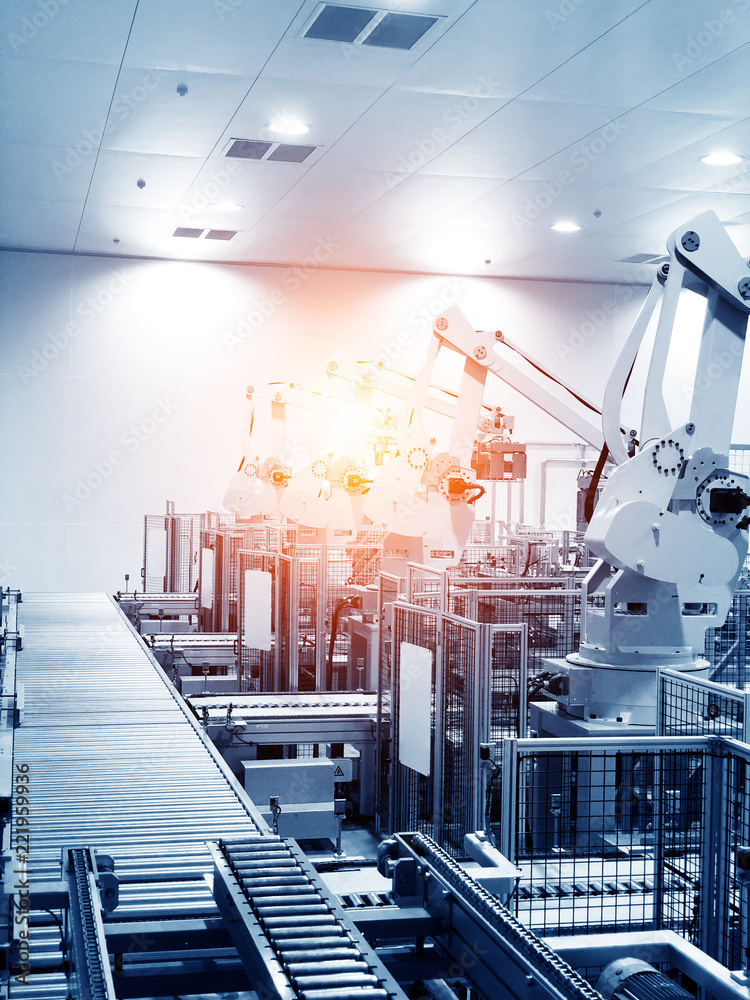 Fototapeta premium robotic hydraulic arm