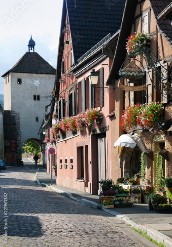 Picturesque houses in Turckheim Alsace, France photo