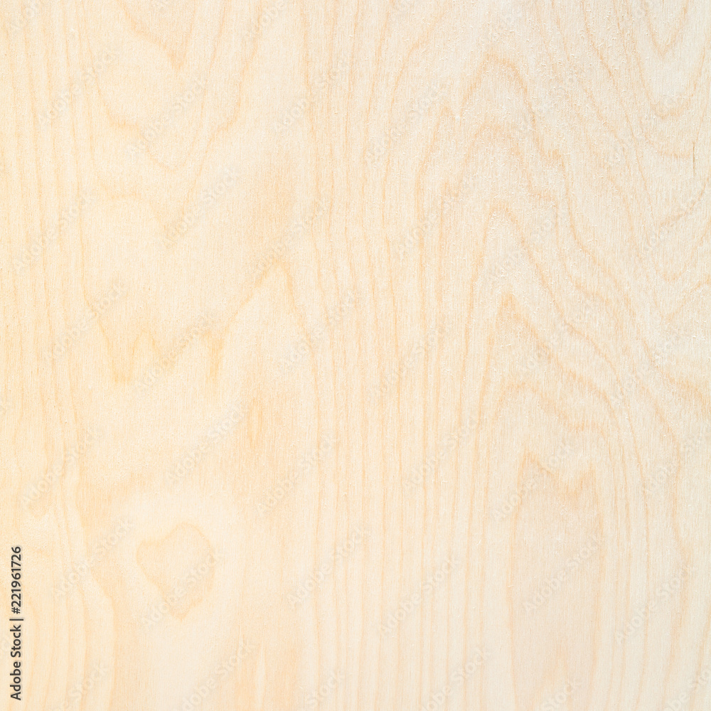 square background from natural birch plywood