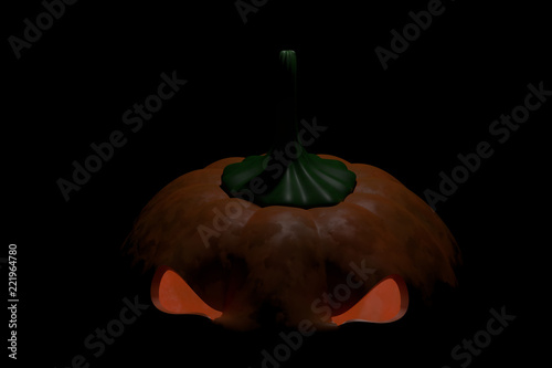 Halloween Kürbislaterne von Vorne