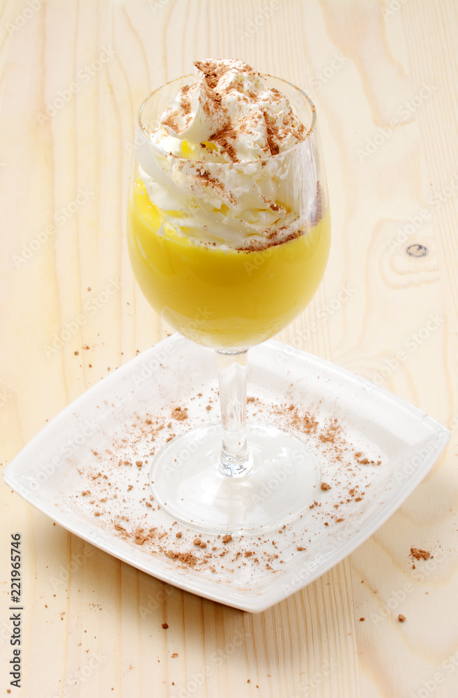 Italian cream hot drink - Bombardino. Europe. Italian cream hot drink - Bombardino. Europe.
