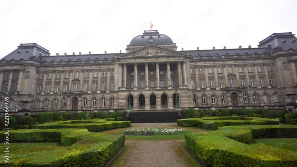 Exterior view of the Royal Palace of Brussels, Belgium Exterior view of the Royal Palace of Brussels, Belgium