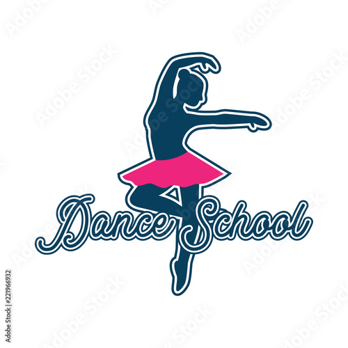 dance logo for dance school or dance studio
