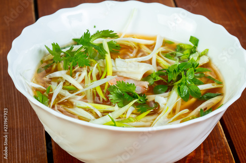 Cold Vietnam chicken soup