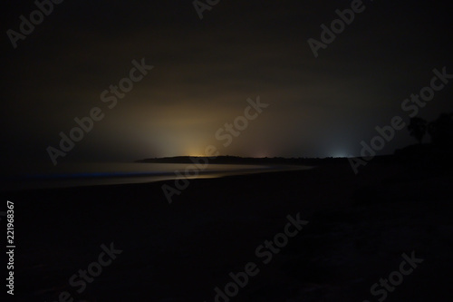 Night long exposure of beach in Ambriz  Angola