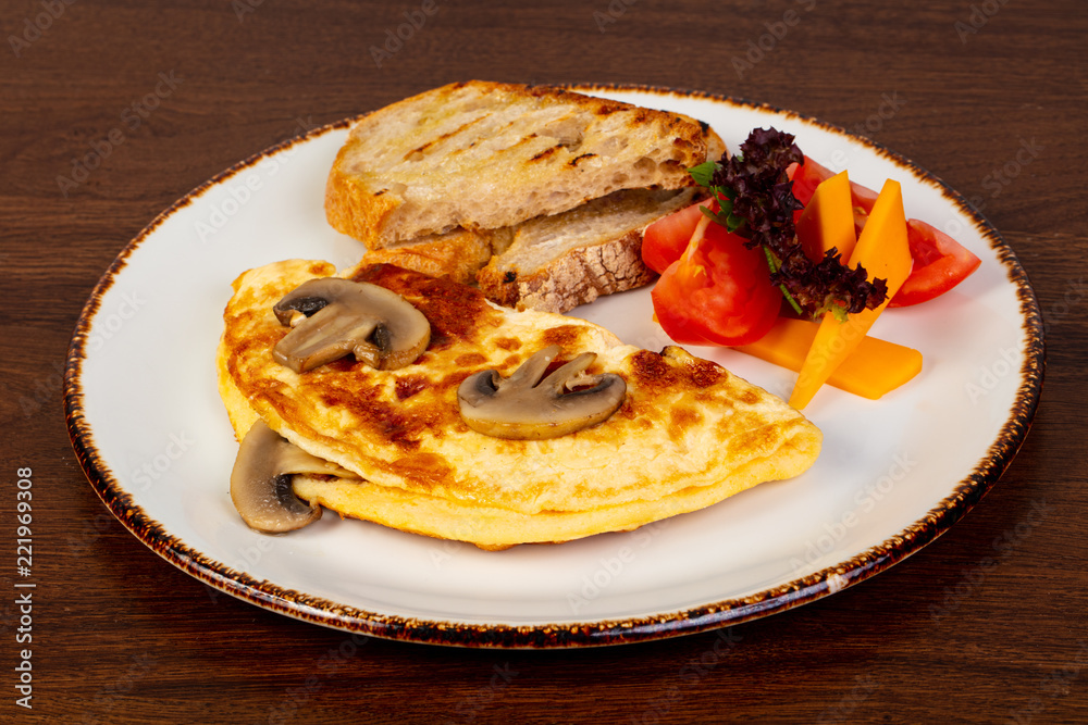 Omelet with mushrooms Omelet with mushrooms