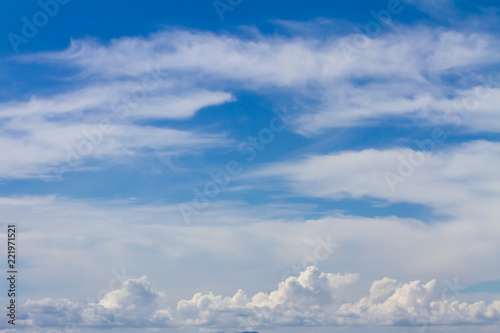 Fototapeta Naklejka Na Ścianę i Meble -  青い空と白い雲
