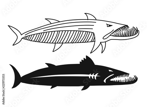 Barracuda fish for your design