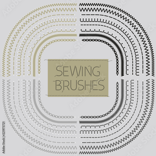 Sewing brushes set