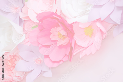 Light pink flowers in soft color for background