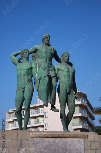 Monument to Diagoras family on Rhodes island in Greece. photo