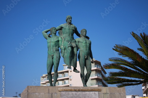 Monument to Diagoras family on Rhodes island in Greece. photo