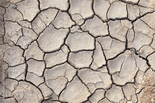 landscape of cracked soil texture background