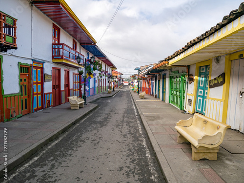 Street of Salento, Colombia © iferol