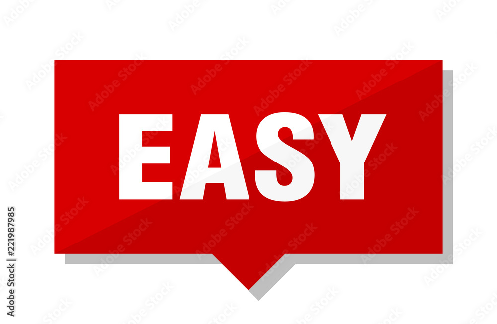 Fototapeta premium easy red tag