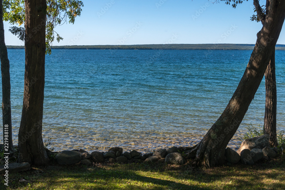 Lake Manitou shoreline landscape on Manitoulin Island