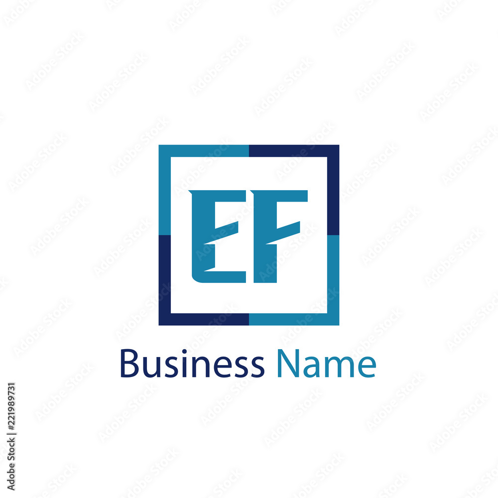 Obraz premium Initial Letter EF Logo Template Design