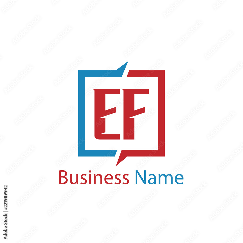 Initial Letter EF Logo Template Design Initial Letter EF Logo Template Design