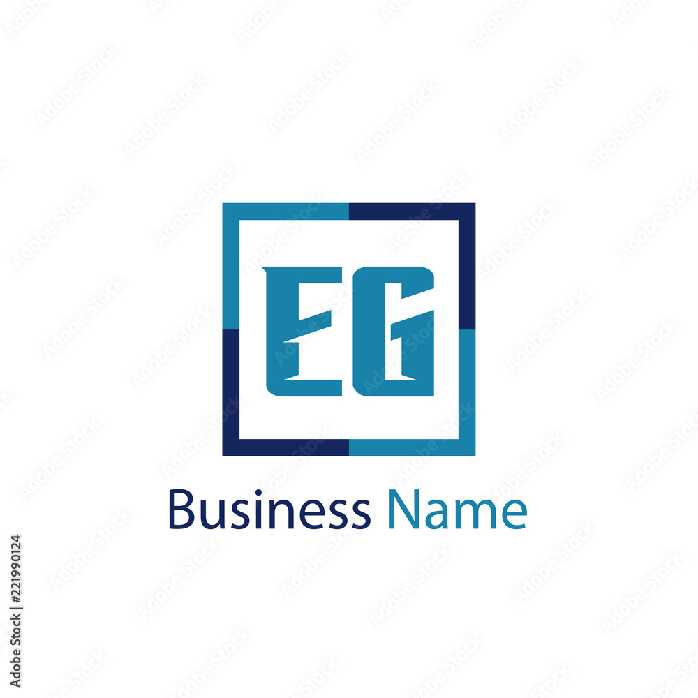 Initial Letter EG Logo Template Design Initial Letter EG Logo Template Design