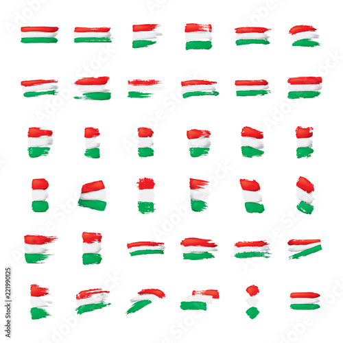 Hungary flag, vector illustration on a white background Free Download Hungary flag, vector illustration on a white background - GFXLoad