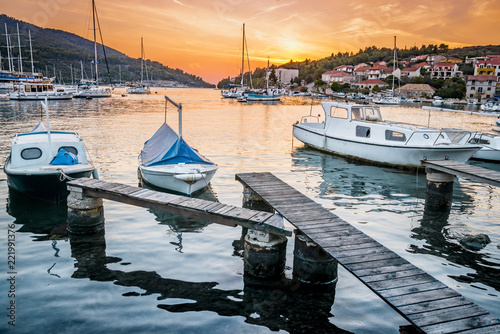 Fototapeta Naklejka Na Ścianę i Meble -  Vela Luka, Korcula island, Croatia